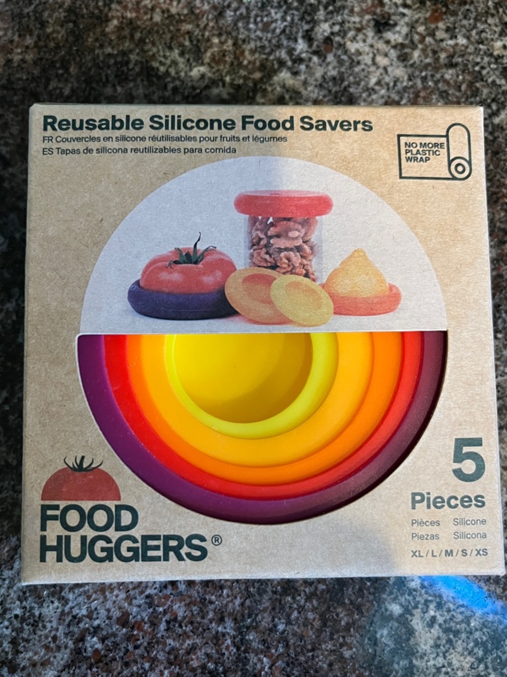Food Huggers 5pc Reusable Silicone Savers